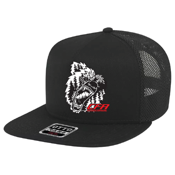 CFR Flat Brim Nes bear trucker hats. - Cheetah Factory Racing