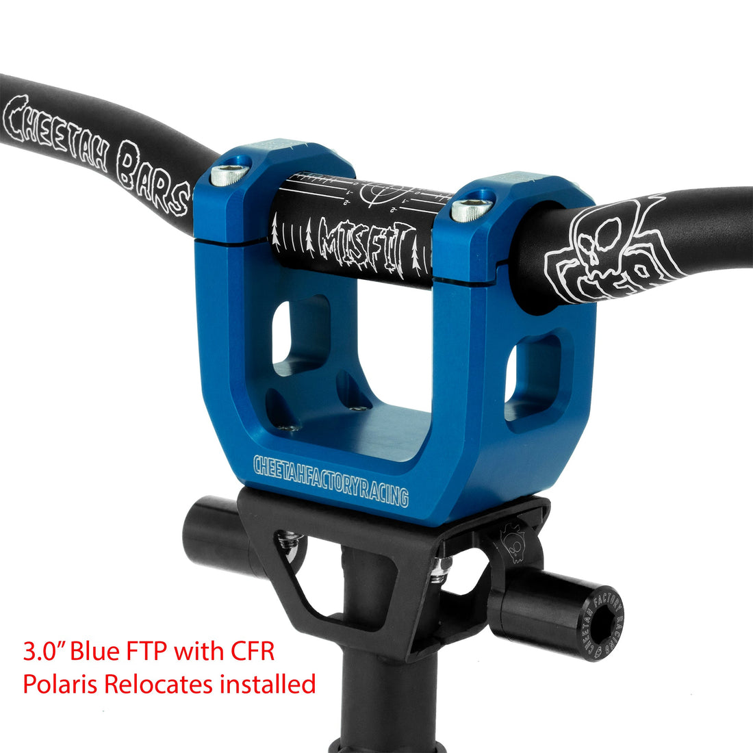 Snowmobile Riser Bars Polaris FTP Risers – Cheetah Factory Racing - USA