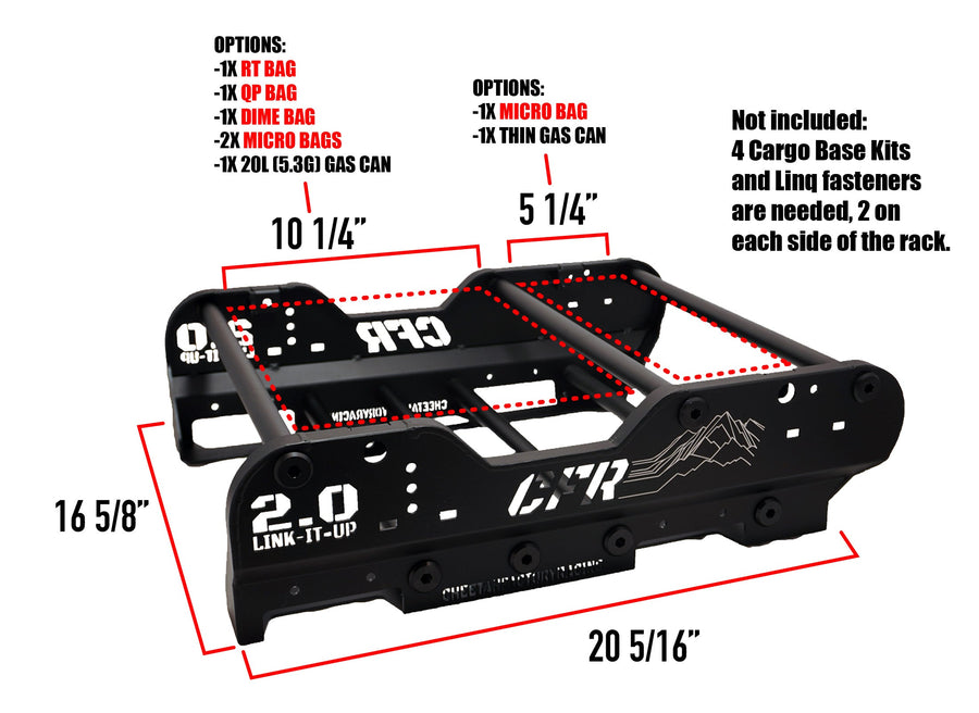 Link-it-Up 2.0 Snowmobile Rack - Cheetah Factory Racing