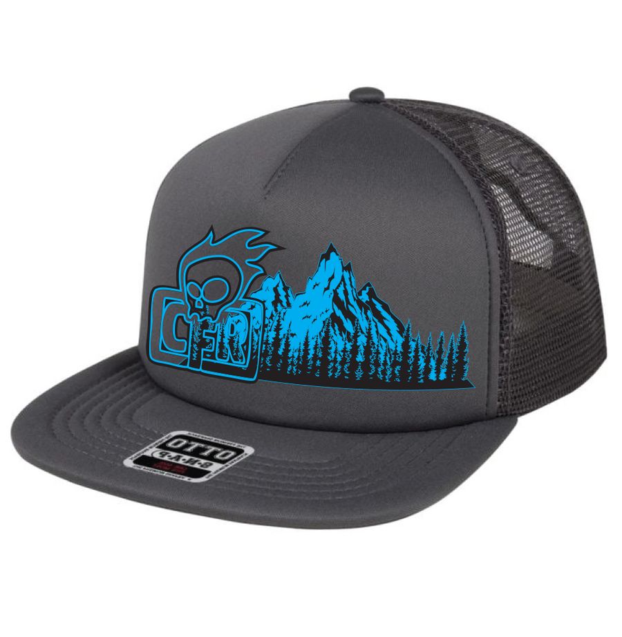 CFR Flat Brim Mountain-Outline Trucker Hats
